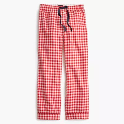 Tall Gingham Flannel Pajama Pant Women's Pajamas & Sleepwear J.Crew