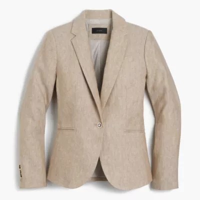 Campbell blazer in linen Women blazers J.Crew