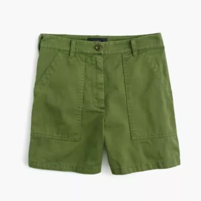 Chino camp short Women solid J.Crew