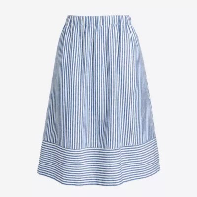 Striped midi skirt FactoryWomen Midi & Maxi Factory