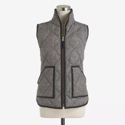 Printed quilted puffer vest FactoryWomen Puffer Vests Factory