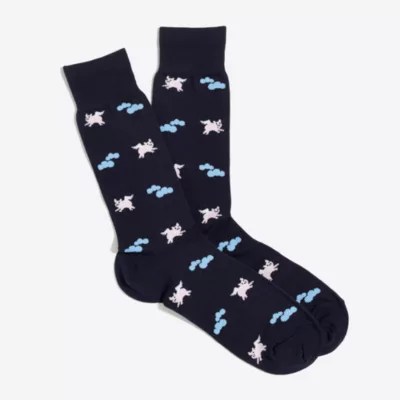 Flying pig socks FactoryMen Patterned socks Factory