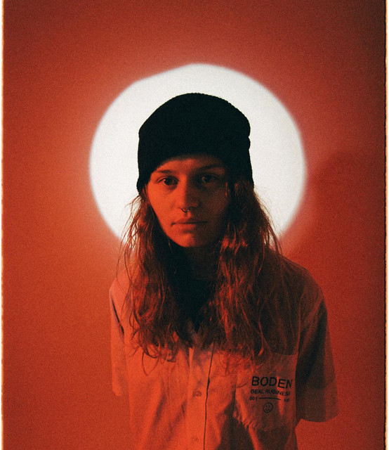 Acrylic Girl in Red Painting Art & Collectibles