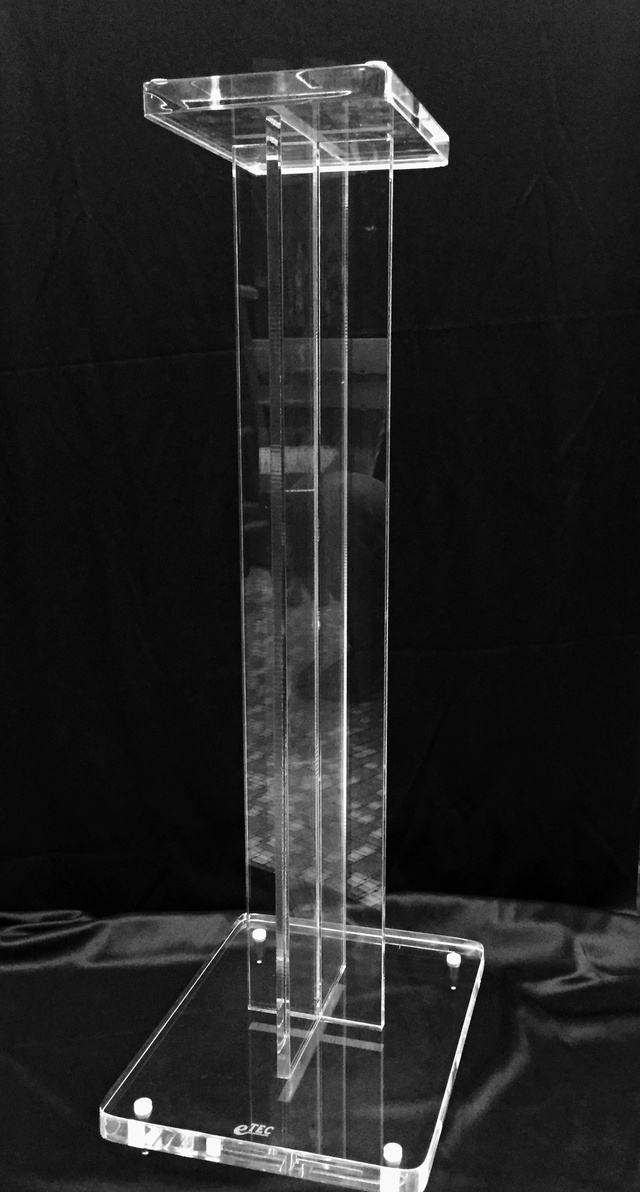 Acrylic Speaker Stand (28" approx) with spike