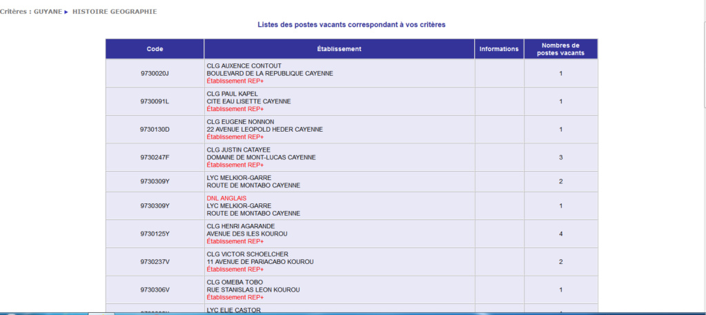 [Mutations intra 2021] académie de Guyane. Page 3