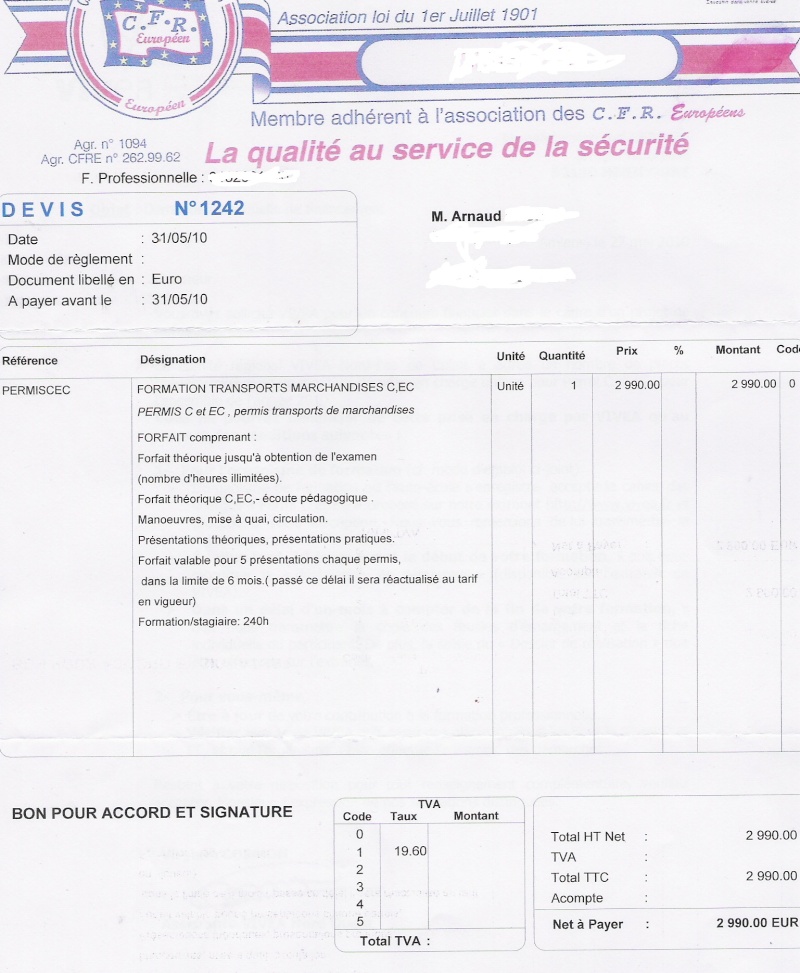 Le permis poids lourd