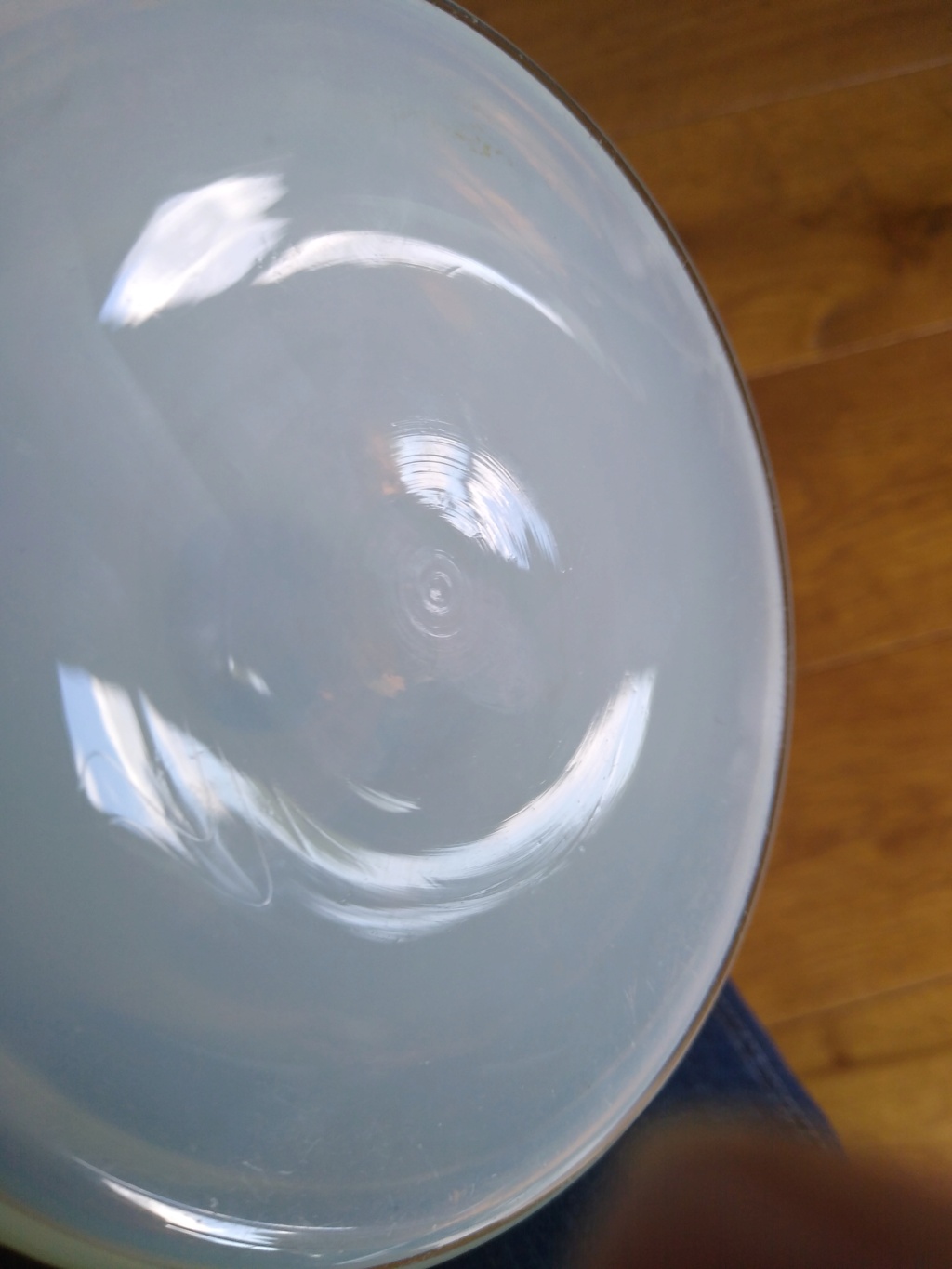 What type of glass? Green translucent