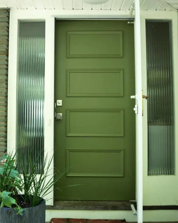 Picture Of How to paint a front door without removing it