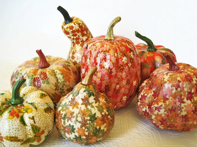Picture Of Diy Fall Pumpkin Decoupage