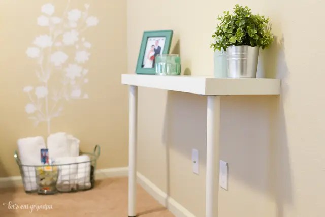 Picture Of Diy Ikea Hack Narrow Console Table (640 x 427 Pixel)