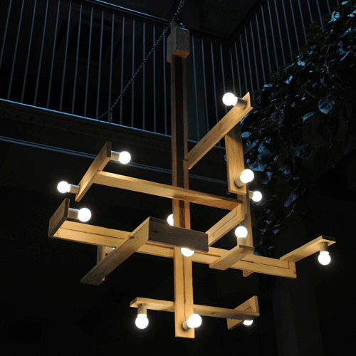 DIY Pallet Chandelier Shelterness