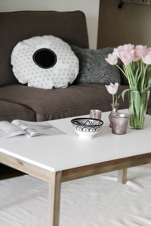 How To Transform An IKEA Dining Table Into A Stylish Coffee Table Shelterness