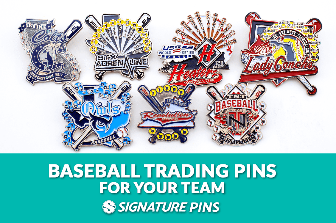 Baseball and Softball Trading Pins for Your Team Signature Pins