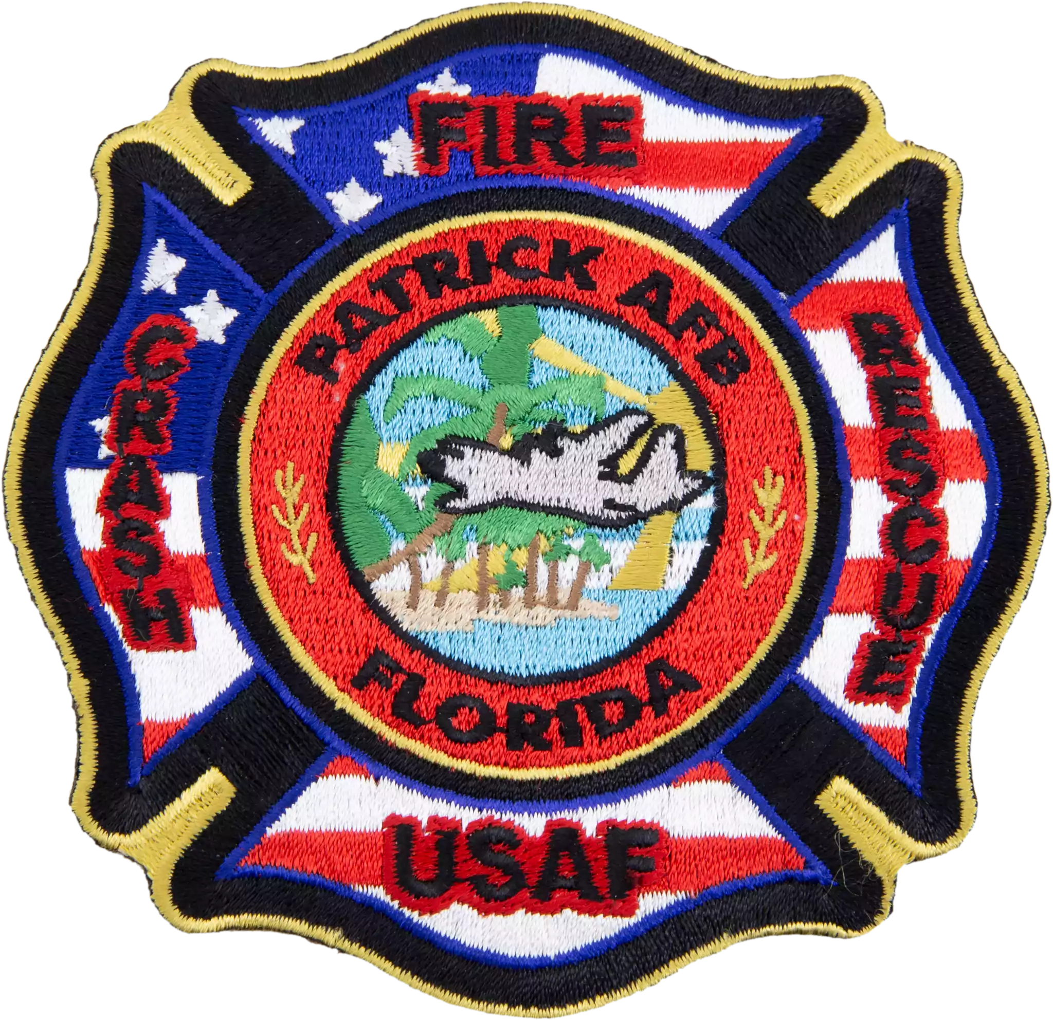 Collectibles FIRE DEPARTMENT SHIELD EMBROIDERED PATCH 5 INCHES FIRE