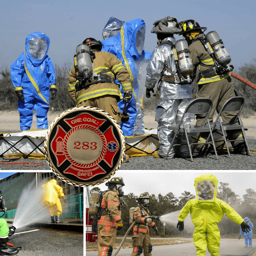 HazMat Firefighter Challenge Coins Signature Coins