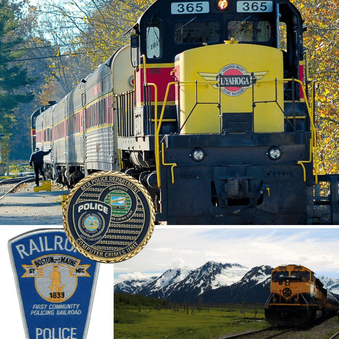 Railroad Police Challenge Coins Signature Coins