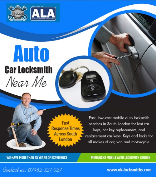 Auto Car Locksmith near me Call 07462 327 027