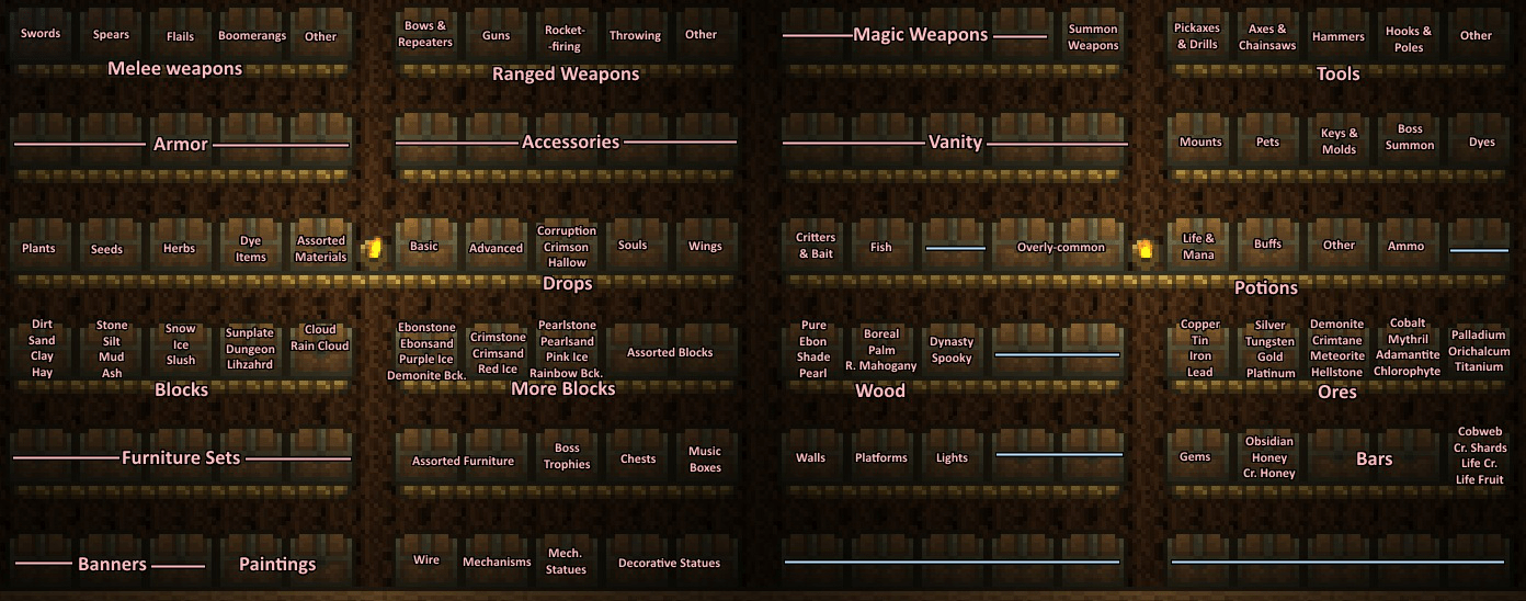 Any good chest layouts? r/Terraria