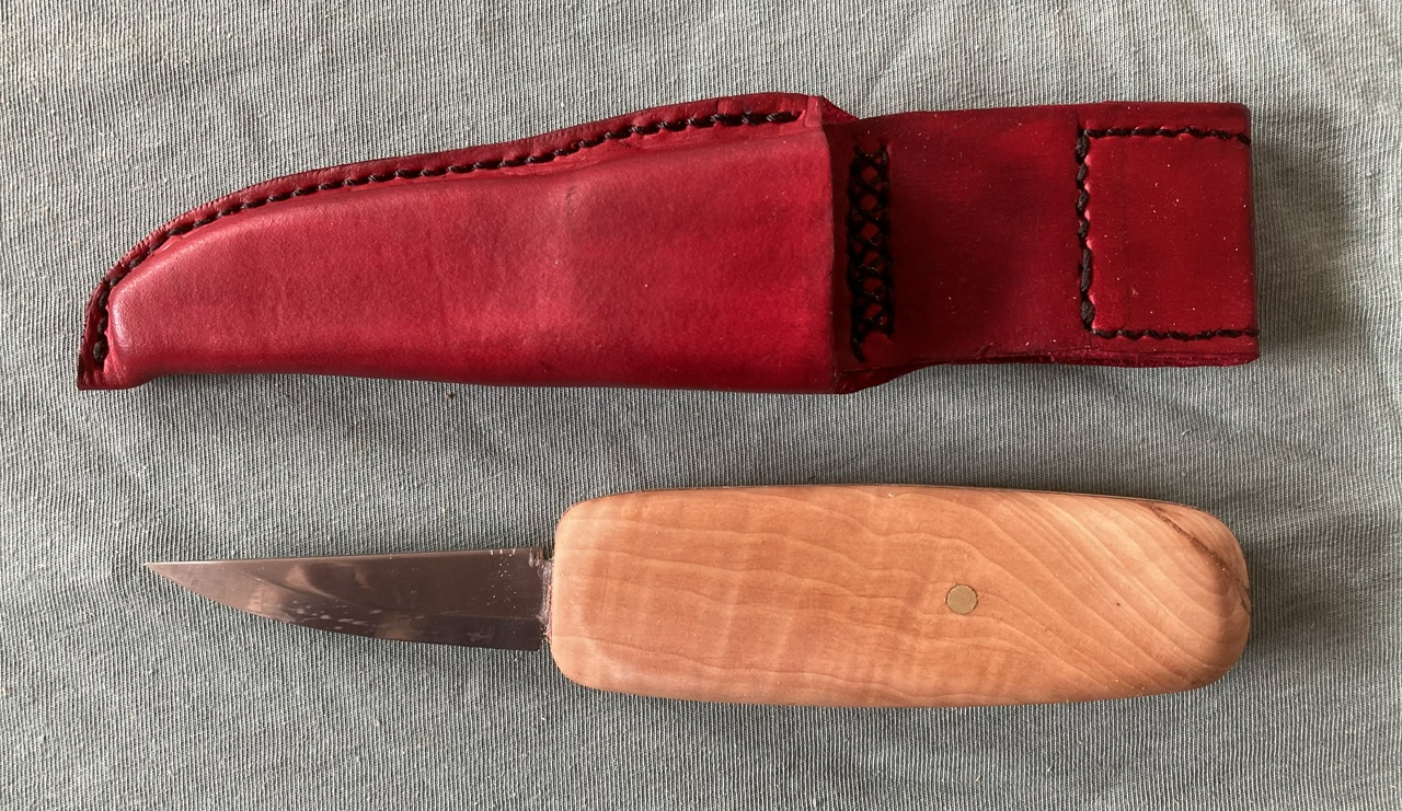 Carving knife and sheath — davepolaschek