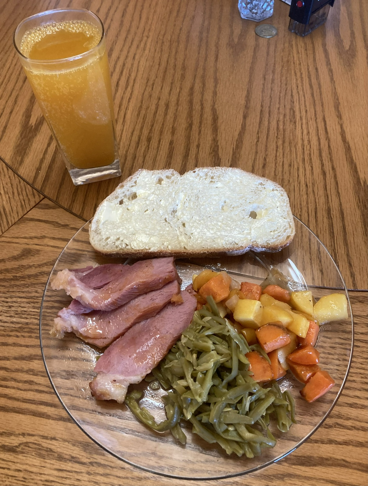 Apricot Glazed Ham and Vegetables — davepolaschek