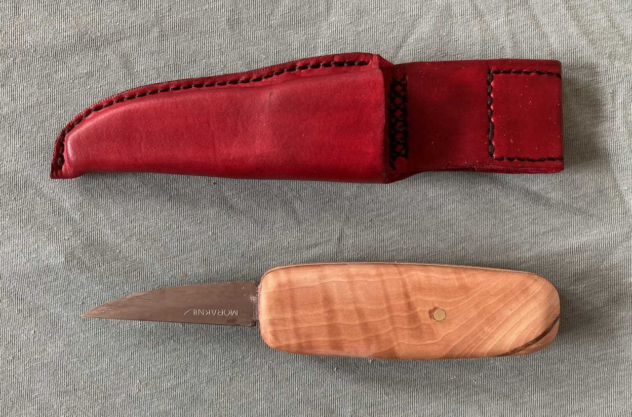 Carving knife and sheath — davepolaschek