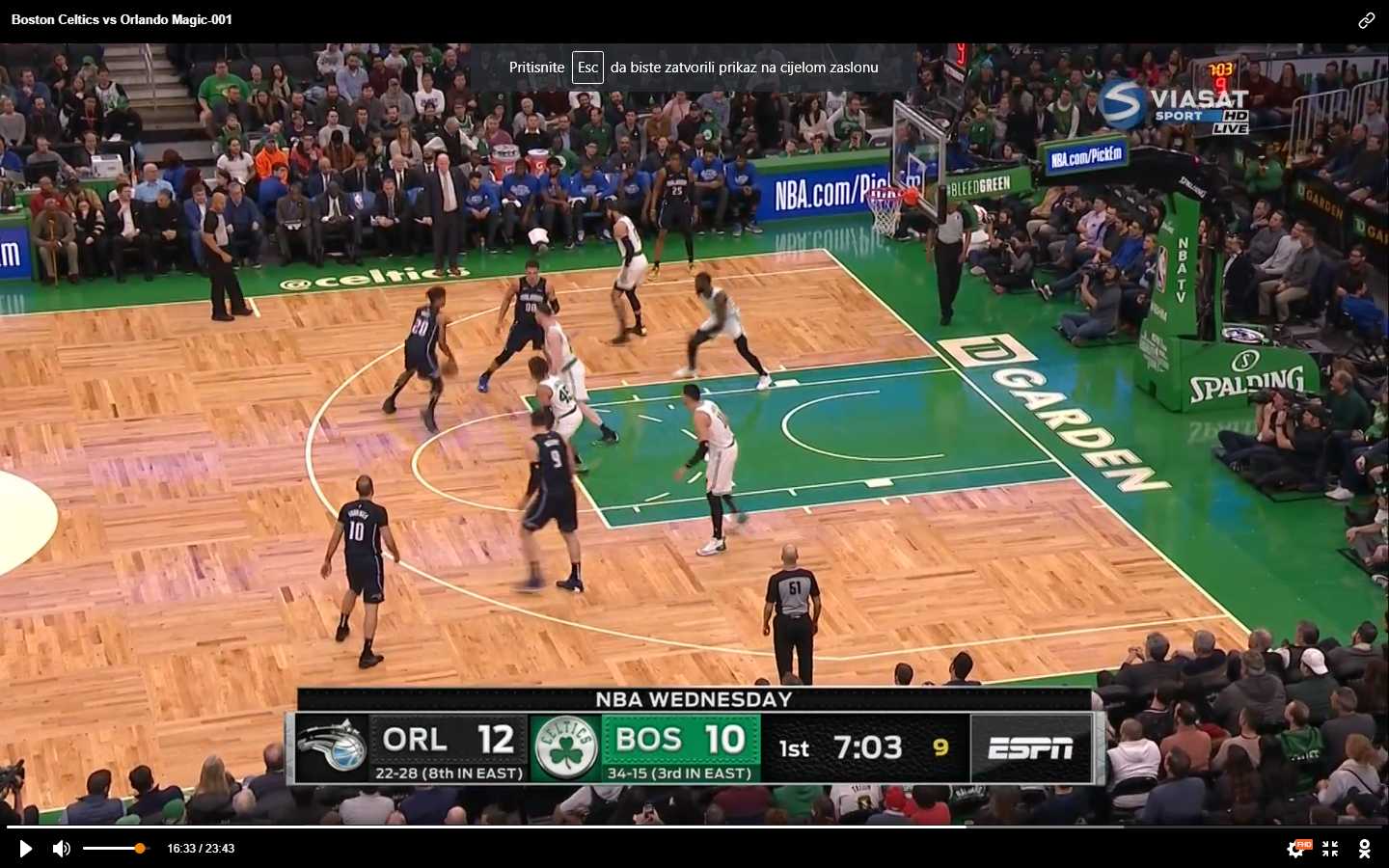 Regular Season Game 51 Orlando Magic (2228) at Boston Celtics (3415
