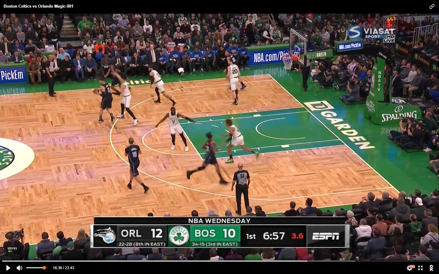 Regular Season Game 51 Orlando Magic (2228) at Boston Celtics (3415