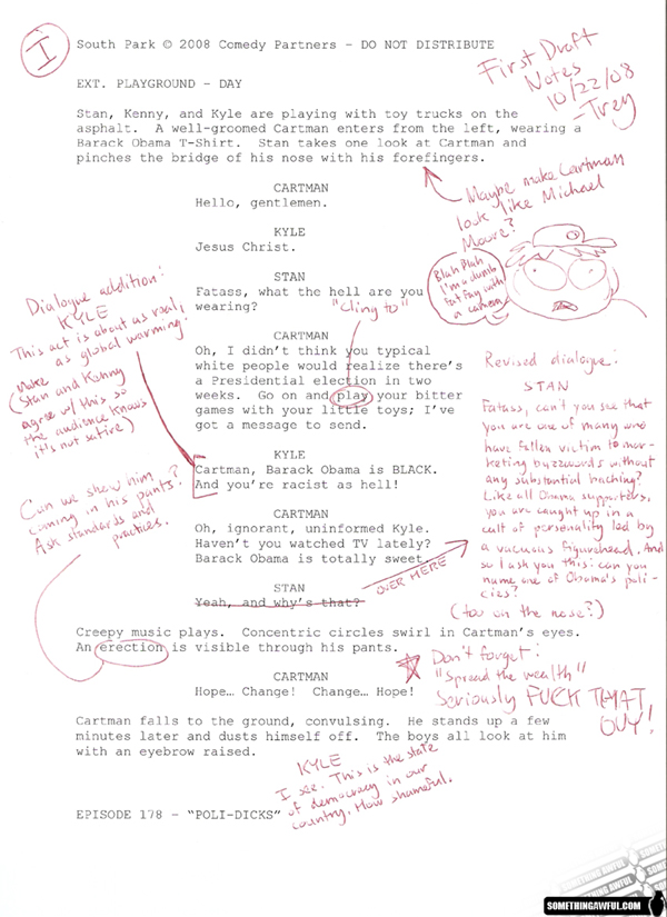 Leaked South Park Script