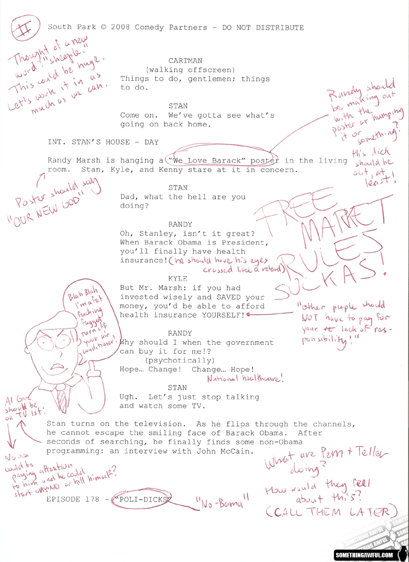 Leaked South Park Script
