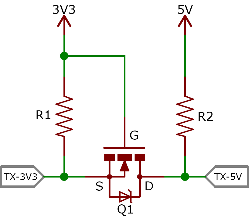 How does a bidirectional level shifter work? - Electrical Engineering