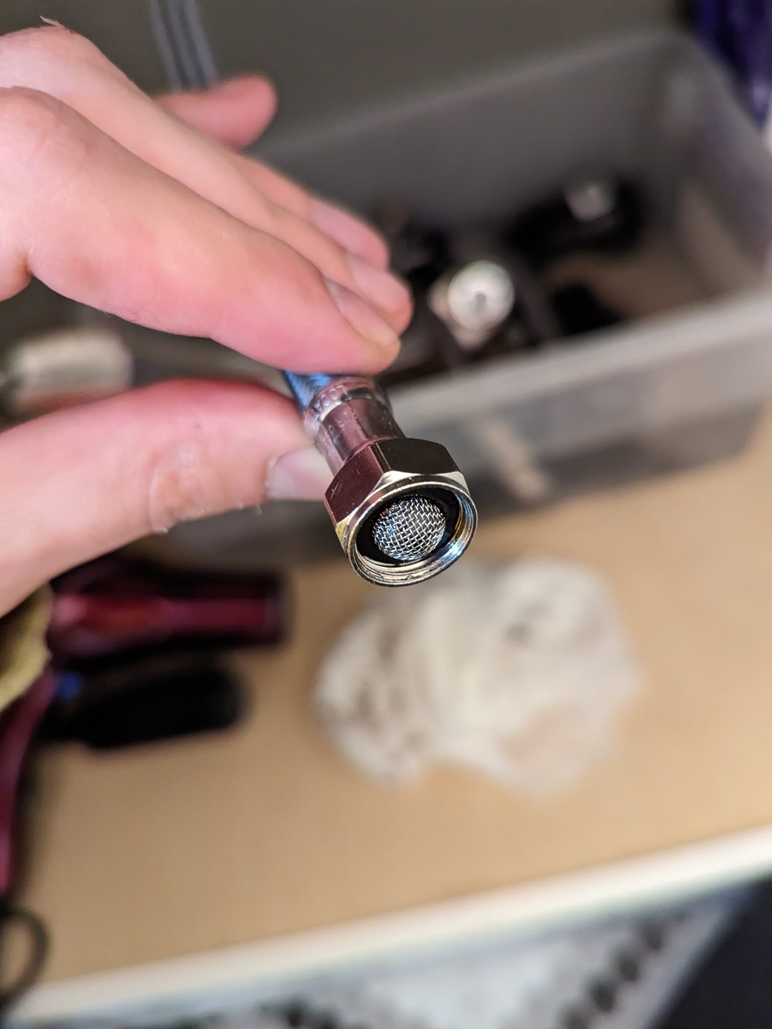 plumbing Faucet hose doesn't fit water input in sink Can I buy an