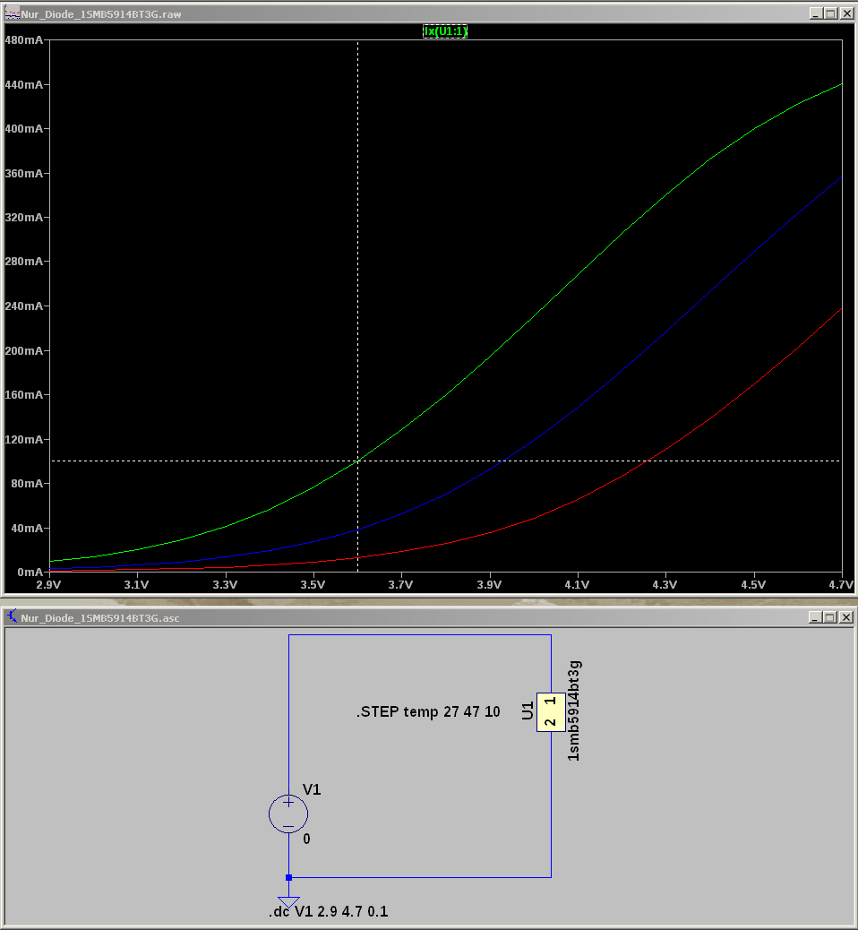 ltspice PSpice model 1SMB5914BT3G temperature coefficient