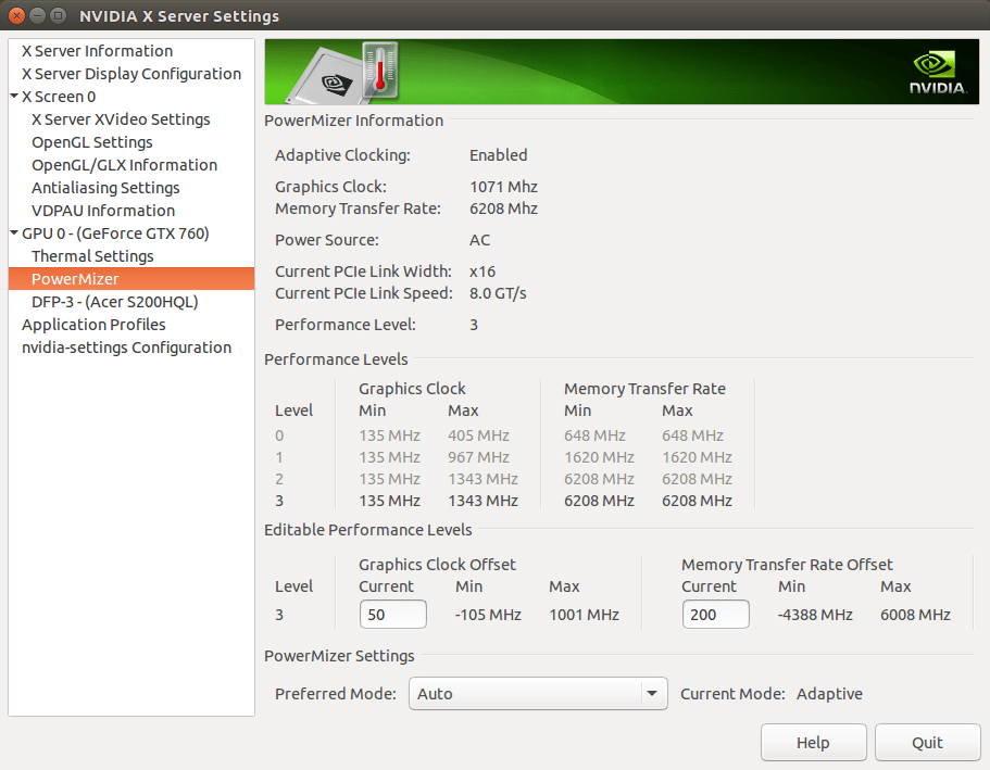 nvidia Apply GPU Clock Speeds on Startup Ask Ubuntu