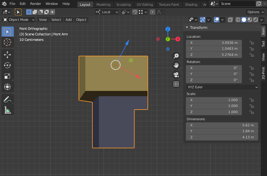 Blender 2.91.0 How to realign the local axis of an object that has 0 rotations to the global