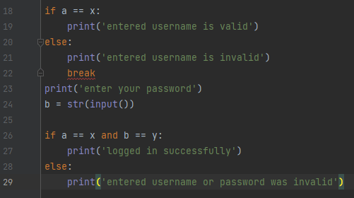 python - How can I make the program stop if the input is invalid 