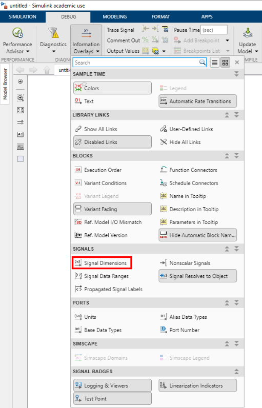 dsp Signal Dimensions in Simulink Electrical Engineering Stack Exchange