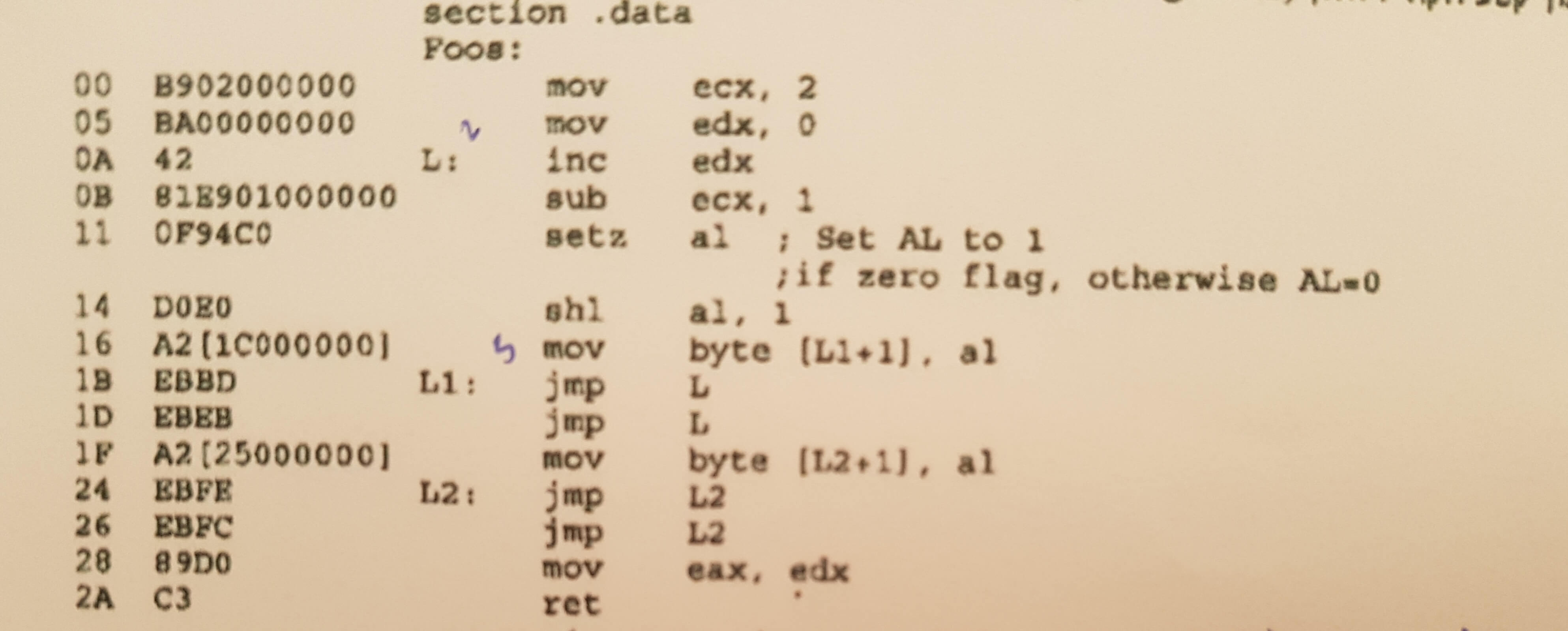 x86 Assembly jump instruction in machine code Stack Overflow