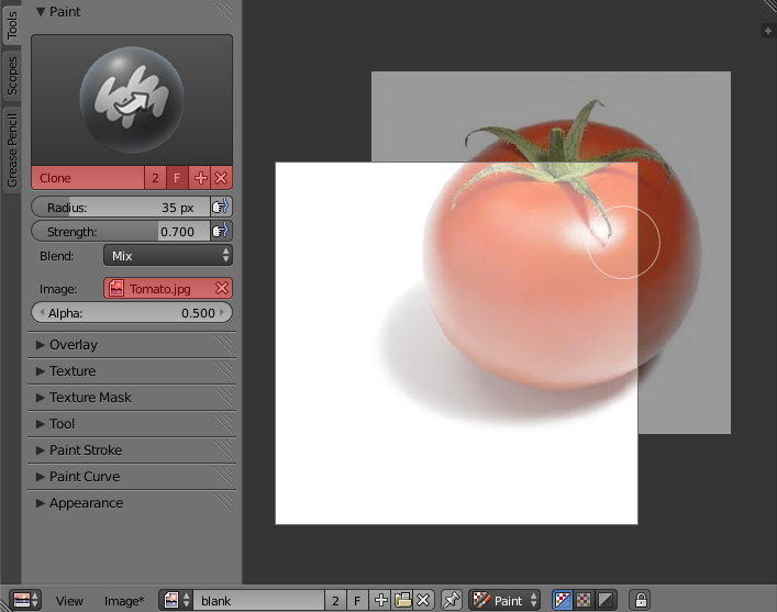 interface How can I use clone brush in the UV/Image editor? Blender