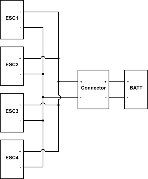 power - MiniQuadcopter ESC connection - Electrical Engineering Stack