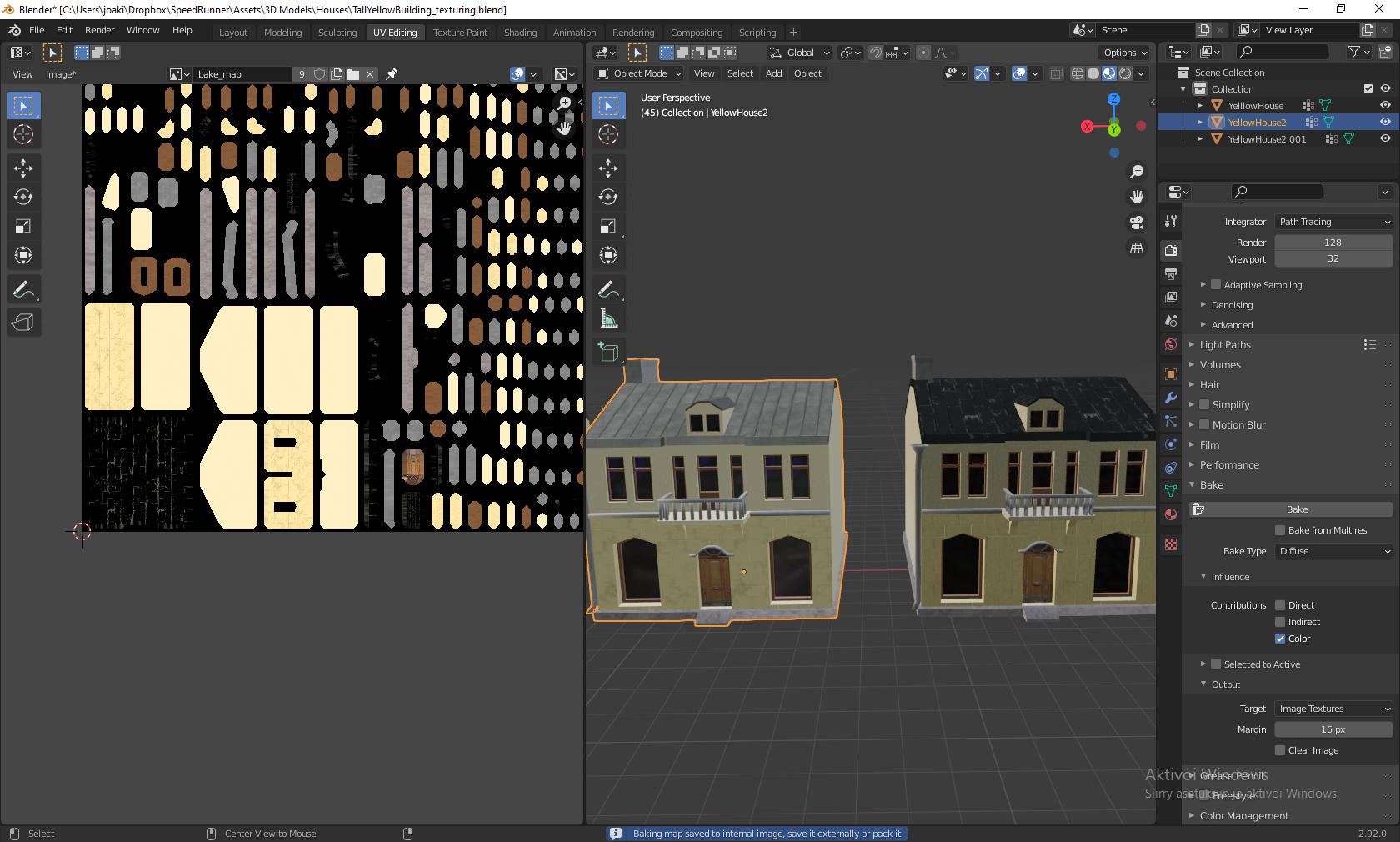 One material dark/black after baking Blender Stack Exchange