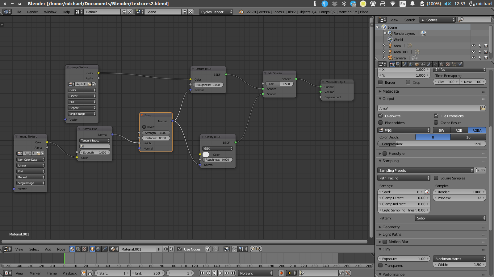 texturing Reducing fireflies from a cycles render Blender Stack