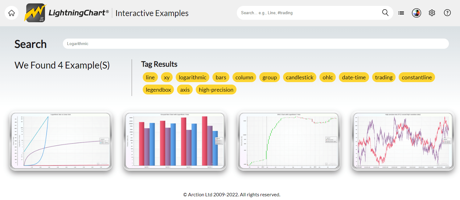 javascript LightningChart JS Logarithmic axis Stack Overflow