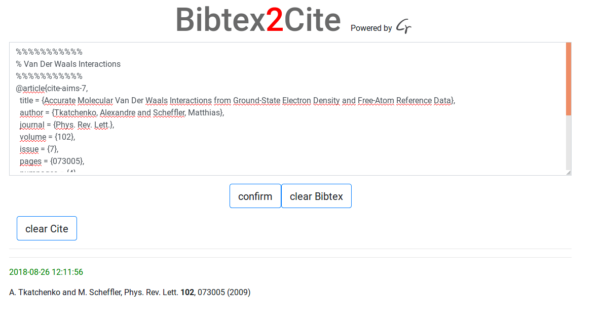 How to quickly convert a single BibTeX reference into a formatted