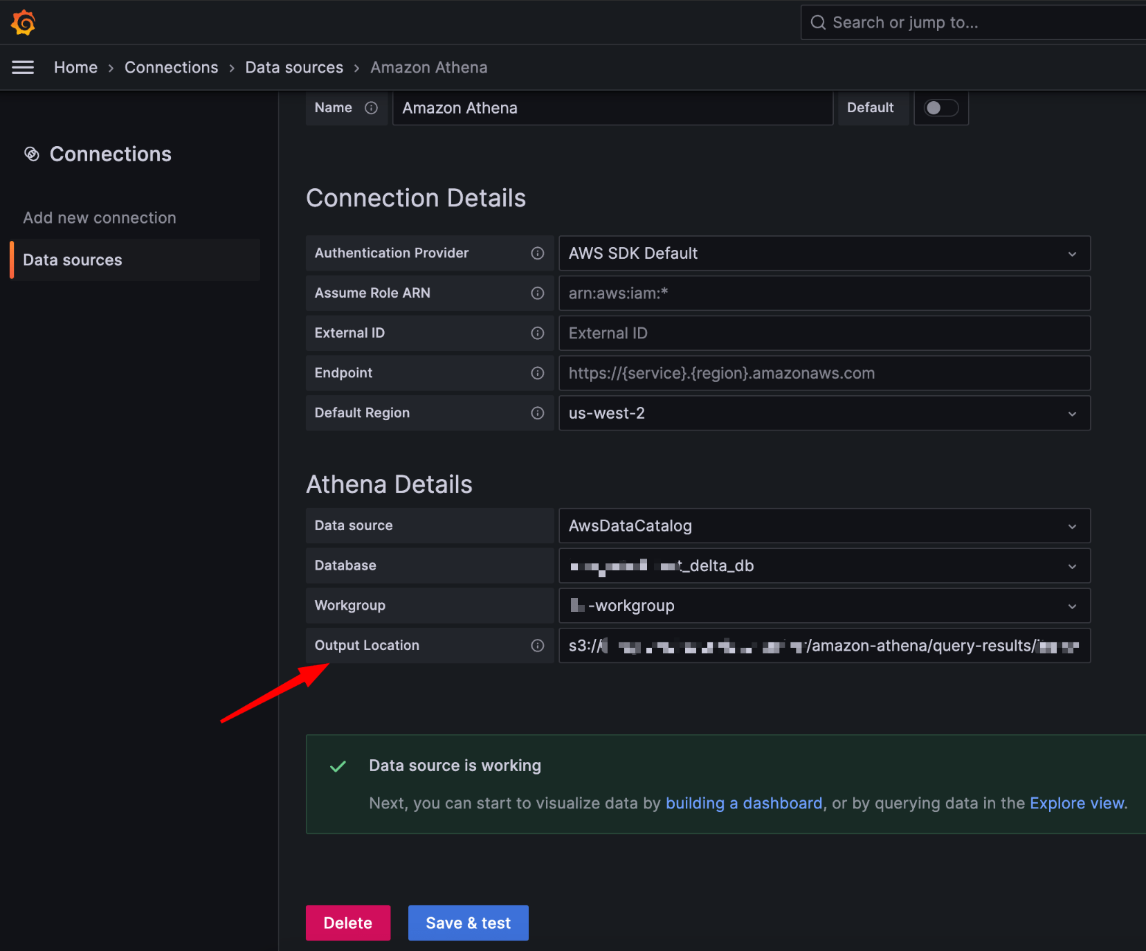 Grafana to query through Amazon Athena failed Stack Overflow