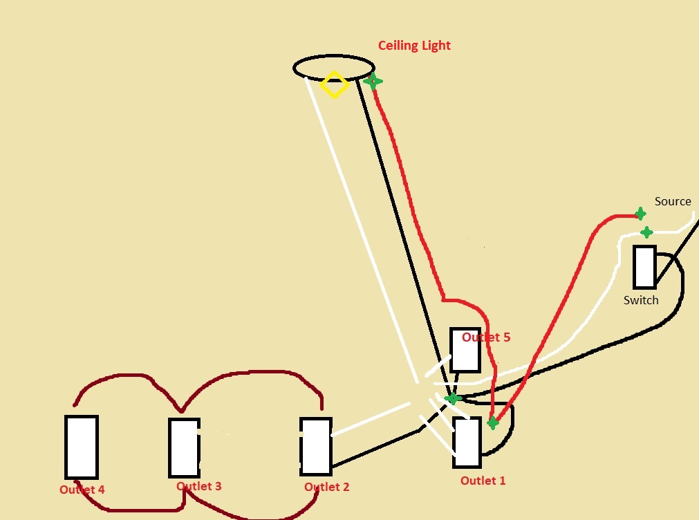 Electrical Diagram For Wiring Switches And A Light Home Improvement