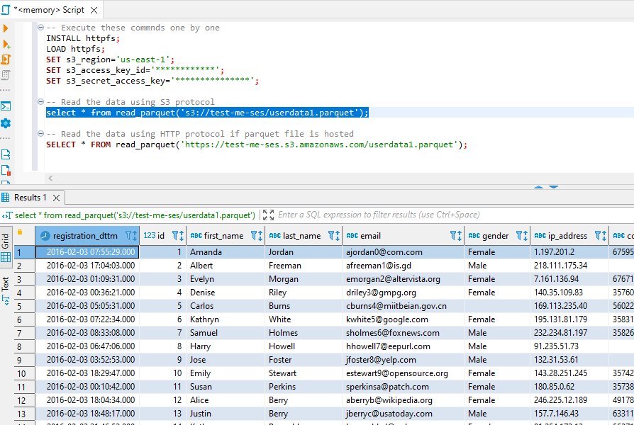 mongodb Is there a tool to query Parquet files which are hosted in S3 storage? Stack Overflow