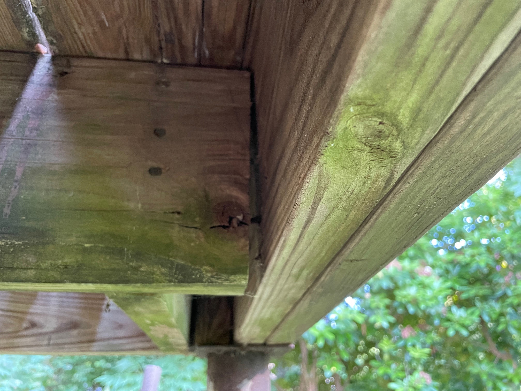 Space between deck beam & joist and deck wobbles side to side Home Improvement Stack Exchange