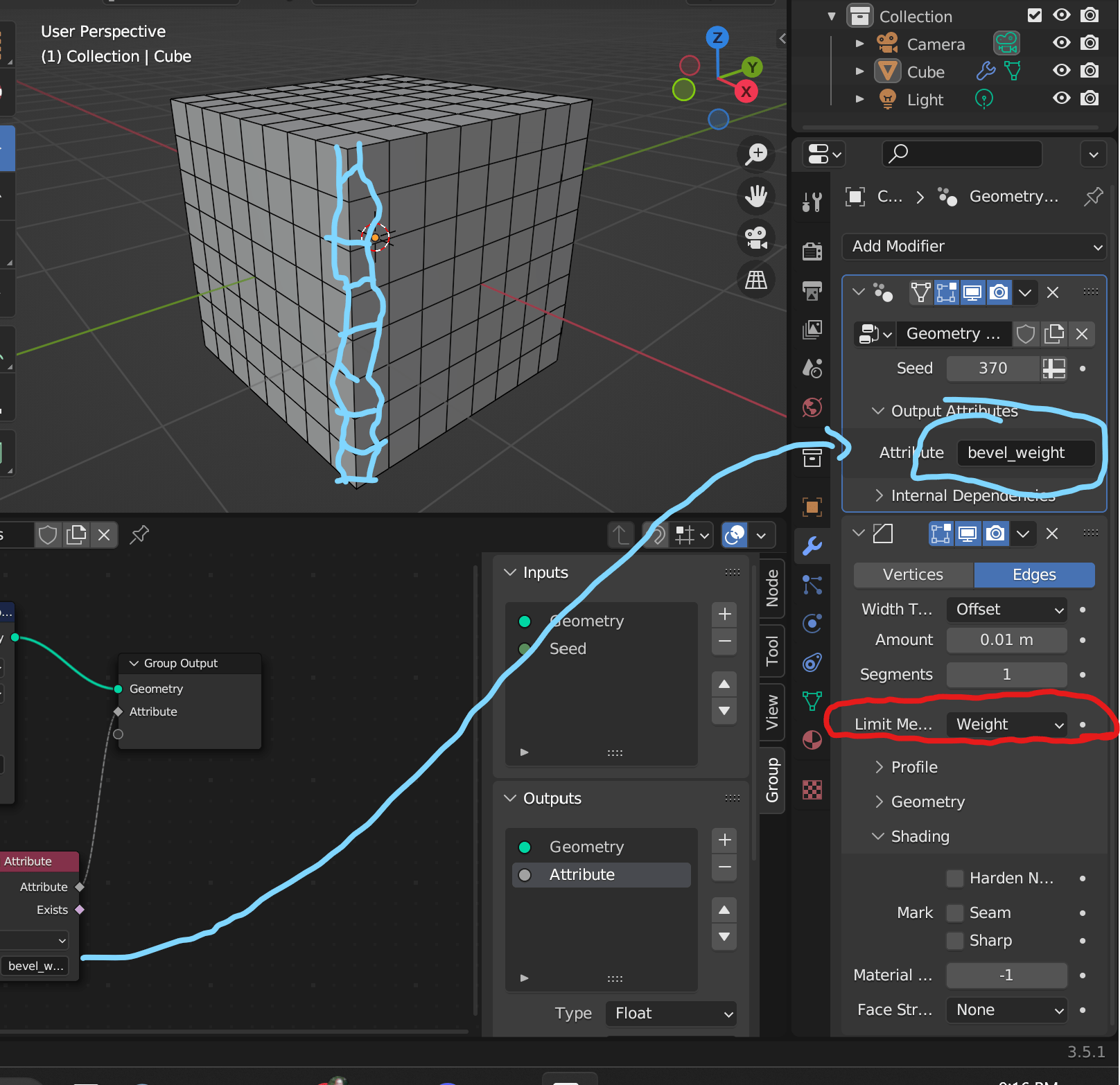 How to randomize bevel weight modifier through geometry nodes Blender Stack Exchange