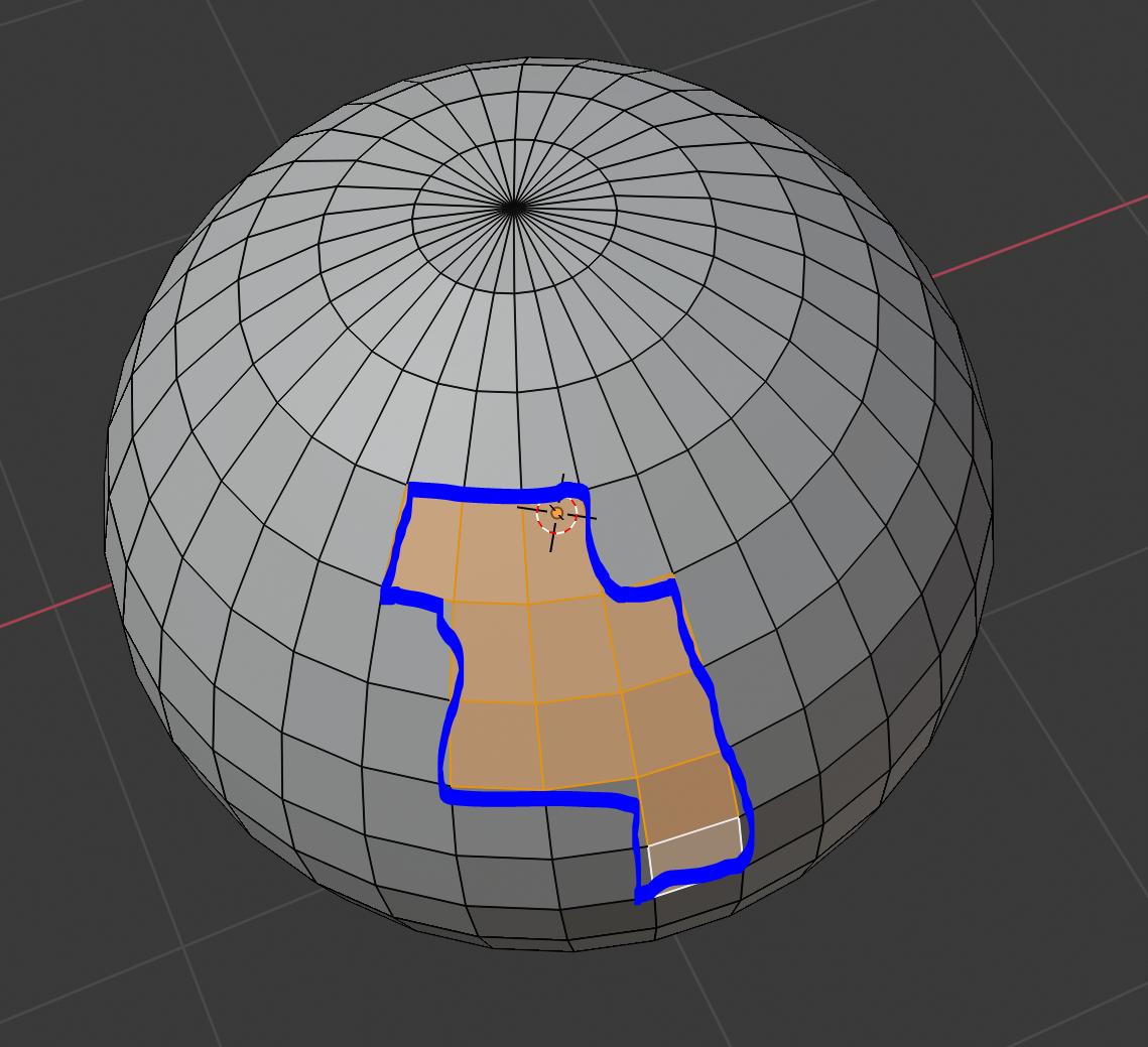 modeling How to select outer edge of selected faces? Blender Stack