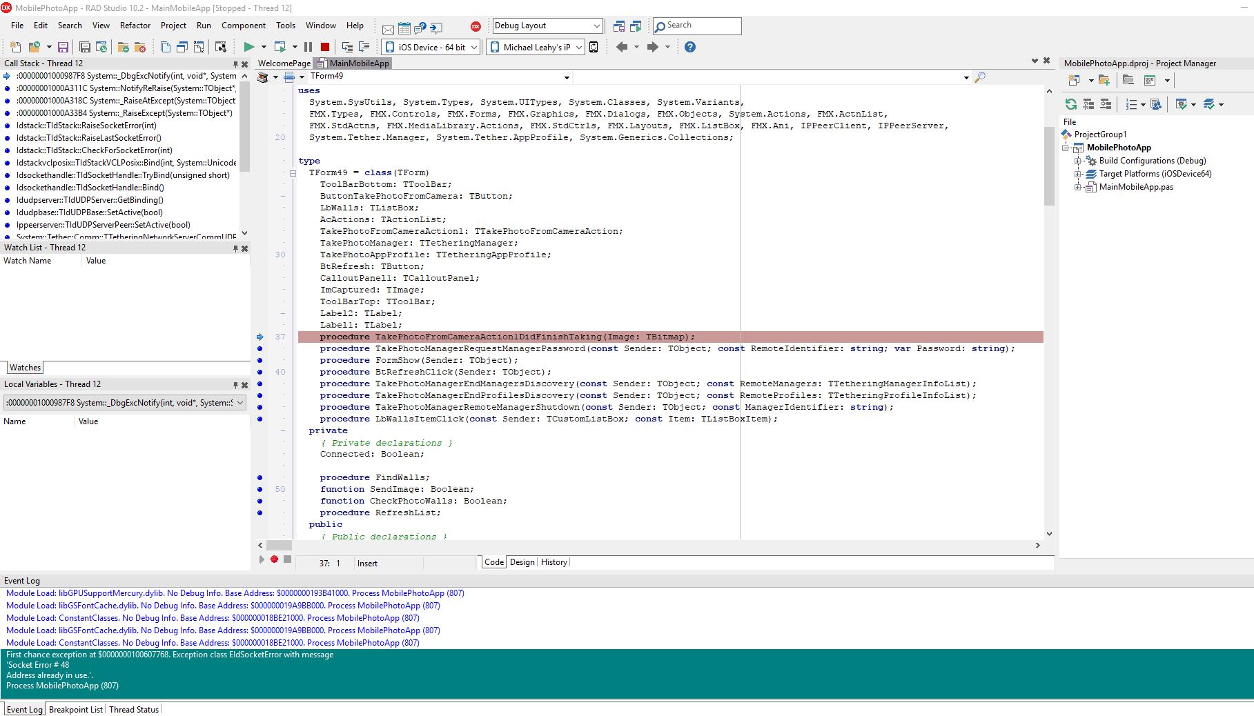 Exceptions not displayed when running Delphi app Stack Overflow